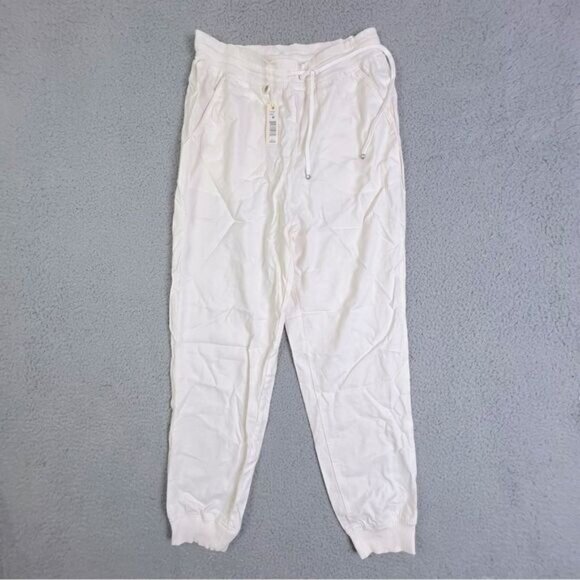 Max Studio Pants - MAX STUDIO WOMENS ATHLETIC PANTS SIZE M CREAM